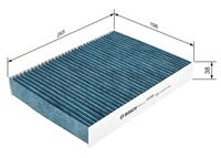 BOSCH 0986628537 - Filtro, aire habitáculo - FILTRO+