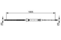 BOSCH 1987482646 - Cable de accionamiento, freno de estacionamiento