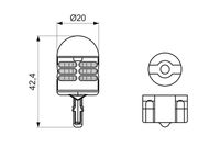BOSCH 1 987 301 524 - Lámpara , piloto de marcha atrás