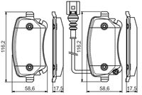 BOSCH 0 986 495 094 - Juego de pastillas de freno