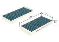 BOSCH 0986628544 - Filtro, aire habitáculo - FILTRO+