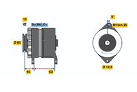 BOSCH 0 120 488 280 - Alternador