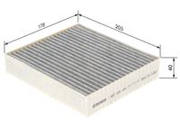 BOSCH 1987432434 - Filtro, aire habitáculo