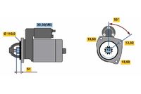 BOSCH 0001241019 - Motor de arranque