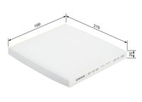 BOSCH 1 987 432 088 - Filtro, aire habitáculo