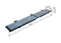 BOSCH 0986628508 - Filtro, aire habitáculo - FILTRO+