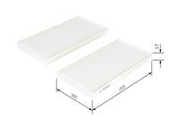 BOSCH 1987432277 - Filtro, aire habitáculo
