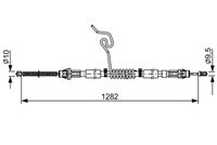 BOSCH 1987482462 - Cable de accionamiento, freno de estacionamiento