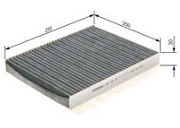 BOSCH 1987432354 - Filtro, aire habitáculo