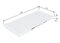 BOSCH 1987432019 - Filtro, aire habitáculo