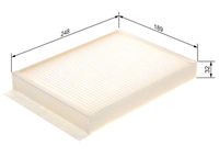 BOSCH 1987435058 - Filtro, aire habitáculo