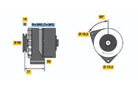 BOSCH 0986033140 - Alternador