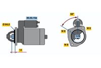 BOSCH 0986010450 - Motor de arranque