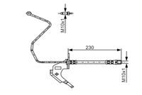 BOSCH 1987481162 - Tubo flexible de frenos