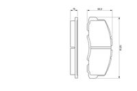 BOSCH 0 986 469 550 - Juego de pastillas de freno