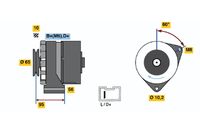 BOSCH 0986036891 - Alternador