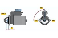 BOSCH 0986010030 - Motor de arranque