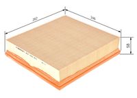BOSCH 1457433571 - Filtro de aire
