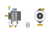 BOSCH 0986049710 - Alternador