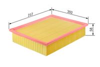 BOSCH F026400057 - Filtro de aire