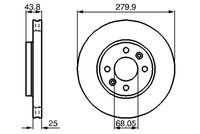 BOSCH 0986478505 - Disco de freno