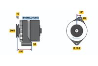 BOSCH 0986034250 - Alternador