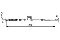 BOSCH 1987482644 - Cable de accionamiento, freno de estacionamiento