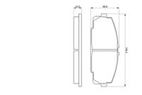 BOSCH 0 986 424 319 - Juego de pastillas de freno