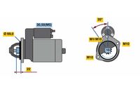 BOSCH 0986023870 - Motor de arranque