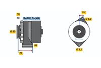 BOSCH 0986034550 - Alternador