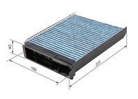 BOSCH 0986628502 - Filtro, aire habitáculo - FILTRO+