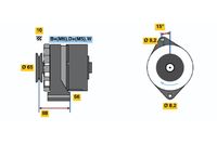 BOSCH 0986036250 - Alternador