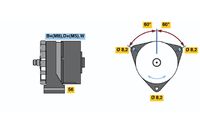 BOSCH 0986039800 - Alternador