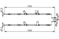 BOSCH 1987482564 - Cable de accionamiento, freno de estacionamiento
