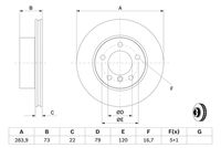 BOSCH 0986479213 - Disco de freno