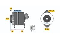 BOSCH 0986038930 - Alternador