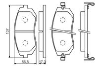 BOSCH 0 986 494 558 - Juego de pastillas de freno