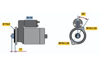 BOSCH 0986015351 - Motor de arranque
