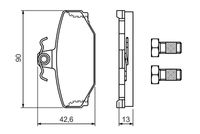 BOSCH 0 986 460 995 - Juego de pastillas de freno