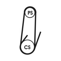 CONTINENTAL CTAM 4PK711ELAST - Correa trapecial poli V