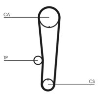 CONTINENTAL CTAM CT1017 - Correa dentada