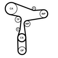 CONTINENTAL CTAM CT1168WP8PRO - Bomba de agua + kit correa distribución