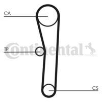 CONTINENTAL CTAM CT562 - Correa dentada