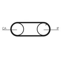 CONTINENTAL CTAM CT704K2PRO - Juego de correas dentadas