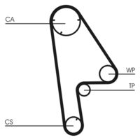 CONTINENTAL CTAM CT763 - Correa dentada