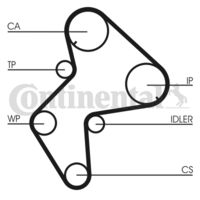 CONTINENTAL CTAM CT775K1 - Juego de correas dentadas