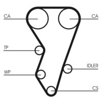 CONTINENTAL CTAM CT864K1 - Juego de correas dentadas