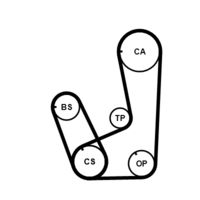 CONTINENTAL CTAM CT839K2PRO - Juego de correas dentadas