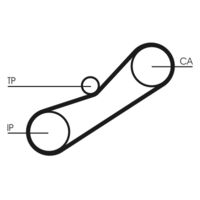 CONTINENTAL CTAM CT950K1 - Juego de correas dentadas