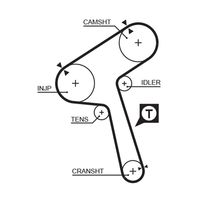 CONTINENTAL CTAM CT843K1 - Juego de correas dentadas